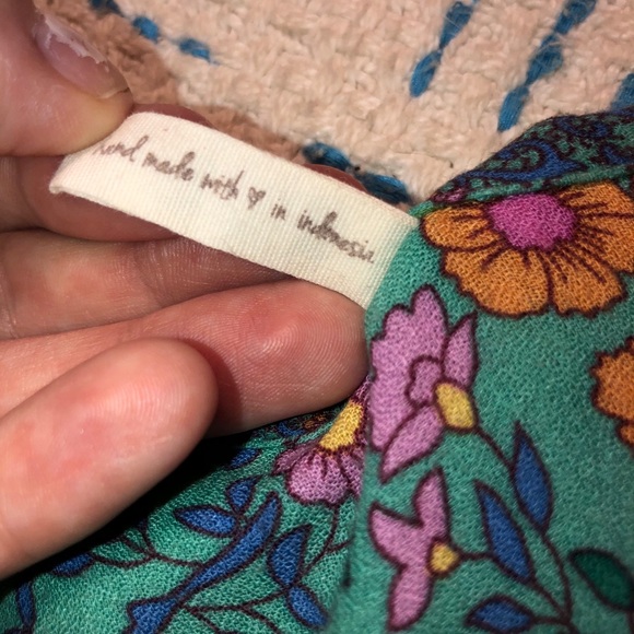 SPELL DESIGNS Folktown Boho Midi Dress Size L - Picture 9 of 13